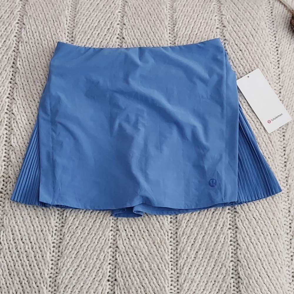 LULULEMON New Peek Pleat HR Skirt - Wild Indigo